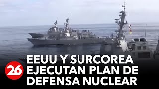 Corea del Sur y Estados Unidos simulan plan sobre un ataque atómico [upl. by Engapmahc]