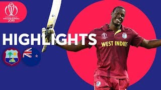 Amazing Brathwaite 100  West Indies v New Zealand  Match Highlights  ICC Cricket World Cup 2019 [upl. by Bocoj]