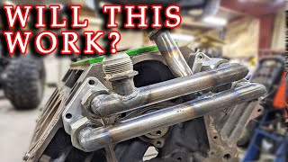 How to make a remote mount electric water pump LS Adapter Manifold  Ultra4 Build Update 23 [upl. by Adleme]