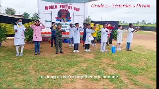 Woodrose International School Nampula Branch World Poetry Day 2023  Grade 2 Yesterdays Dream [upl. by Neibart]