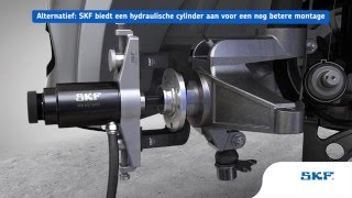 SKF  Hoe demonteer je wiellagers met het SKFgereedschap VKN 600 VKN 601 en VKN 6021 [upl. by Sanfourd]