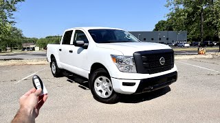 2022 Nissan Titan Start Up Test Drive Walkaround POV and Review [upl. by Francklyn595]