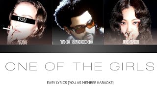 KARAOKE Lily Rose Depp The Weeknd JENNIE  One Of The Girls YOU AS Lily Rose Depp KARAOKE [upl. by Retseh671]