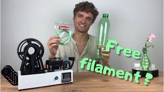 PETMachine make Your own 3D printer filament from plastic bottles at home DIY [upl. by Miharba]