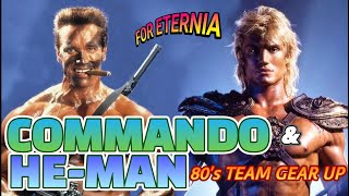 COMMANDO and HEMAN 1980s Team Gear Up Arnold Schwarzenegger amp Dolph Lundgren Mashup Scene [upl. by Klockau]