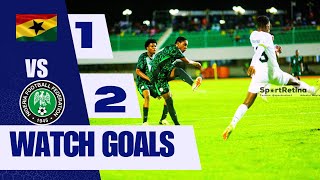 GHANA VS NIGERIA 12 ALL GOALS amp HIGHLIGHTS WAFU B FINALS U20 AFCON QUALIFIERS  NIGERIA WIN [upl. by Zea575]