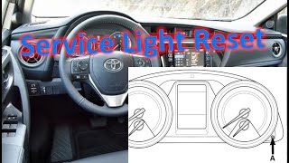 How to Reset the Service Light on Toyota Auris 2015  2018 2 Types [upl. by Ansev]