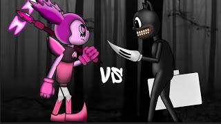 Spinel Vs Cartoon Cat Dc2 animation [upl. by Ridgley]