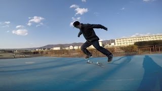 How to backside kickflip バックサイドキックフリップ How to skateboarding [upl. by Luca61]