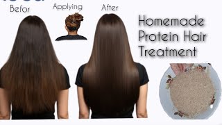 HAIR PROTEIN TREATMENT AT HOMEHomemade Protein Hair TreatmentHair Care Mask hairprotectionhair [upl. by Bondie738]