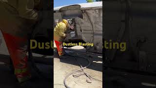 Dustless Blasting automobile dustlessblasting diy sandblasting rustremoval rustyrestoration [upl. by Cardwell112]