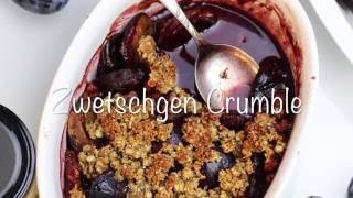 GESUNDER ZWETSCHGEN CRUMBLE GANZ OHNE ZUCKER  FITHEALTHYMELI [upl. by Krause971]