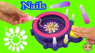 Fail  Make Your Own Custom Nails with Glitter Nail Swirl Art Kit Maker  Cookieswirlc Video [upl. by Rendrag]