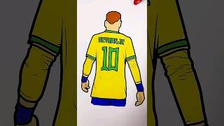 Neymar ASMR Art  Creative Coloring in 1 Minute neymar asmr [upl. by Olaf81]