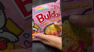 Carbonara Ramen review🍝 carbonararamen buldak buldakramen samyang koreannoodles chickenramen [upl. by Denison]