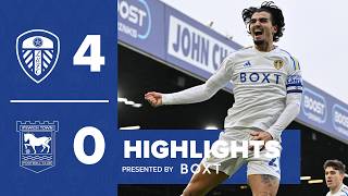 Highlights  Leeds United 40 Ipswich Town  HUGE WIN with goals from Summerville Piroe amp Struijk [upl. by Reinhard]