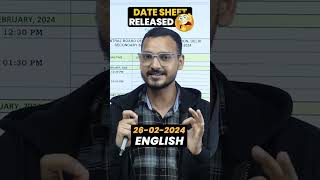 CBSE Class 10 DateSheet 202324 Released😱😱Idatesheet2024 boardexam2024 class10maths cbse [upl. by Nnyroc]