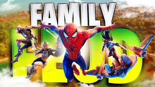 FORTNITE FAMILY FEUD  Me Vs My Family In A CUSTOM Solo Match [upl. by Eimat]