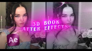 how to make a 3D book on ae  after effects tutorial [upl. by Corwin]