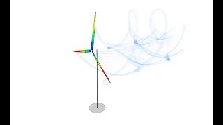 QBlade Demonstration of the new highly flexible aeroelastic coupling [upl. by Bunny]