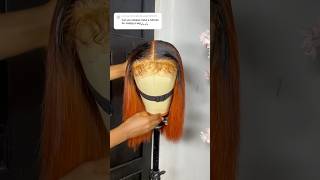 MAKING A GINGER WIG WITH BABY HAIRShairstylist wigs wigdesigner gluelesswig wigartist [upl. by Guss]