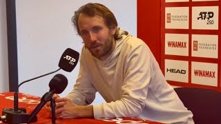 ATP  Montpellier 2024  Lucas Pouille  quotJe croise les doigts pour pouvoir enchaîner les tournoisquot [upl. by Collier817]