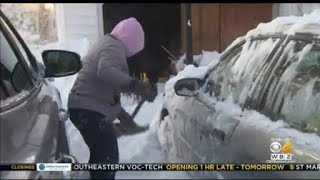 Stoughton Residents Dig Out From More Than 30 Inches Of Snow [upl. by Issiah]