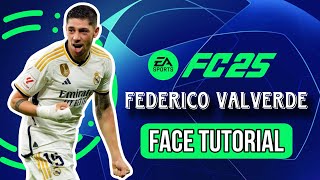 Federico Valverde Face Creation in EAFC 25 Pro Clubs – Perfect Look Guide [upl. by Slrahc259]