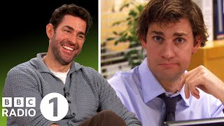 quotNot even Jim did thatquot IFs John Krasinski on Office bloopers and staring down the camera [upl. by Fen]