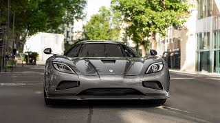 Koenigsegg Agera and CCX driving in Warsaw Poland  Start up amp drive [upl. by Haridan478]