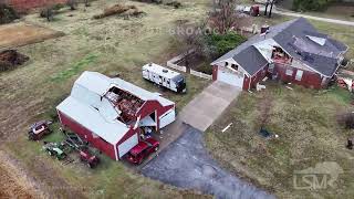 11052024 Little Flock AR  Tornado Aftermath  House destroyed  Drone [upl. by Jedthus]