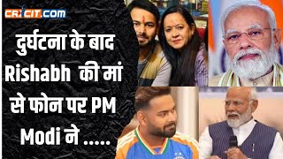 Rishabh Pant and PM Narendra Modi reminisce about phone call after formers car accident [upl. by Nomelif162]