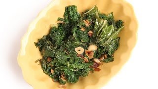 Spicy Garlic Kale Recipe  Laura Vitale  Laura in the Kitchen Episode 684 [upl. by Jacquelynn]