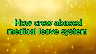 How stewardesses abused the medical leave system [upl. by Verity]