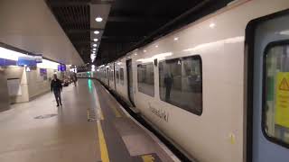 Thameslink Class 700128 Departure London St Pancras International for Horsham [upl. by Nlycaj]