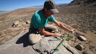 Basic amp Intermediate Outdoor Climbing 7 Top Rope Anchor  Using a Cordelette  Climbing Tech Tips [upl. by Anitsirc]