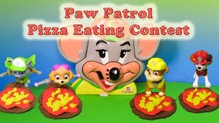 The Paw Patrol Has a Chuckee Cheese Pizza Eating Contest [upl. by Ssegrub327]