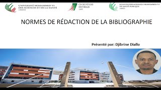 Normes de la rédaction bibliographique [upl. by Luht425]