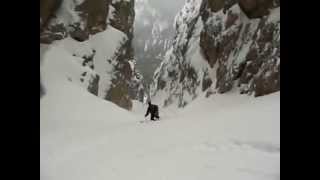 Dolomites steep skiing  Val Scura del Sassongher [upl. by Letnuahc]