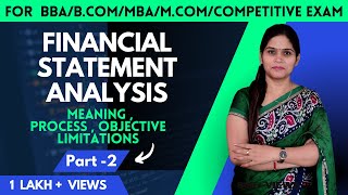 Financial Statement Analysis Meaning  Financial Statement Of Company  Class 12  BBA  MBA [upl. by Naarah]