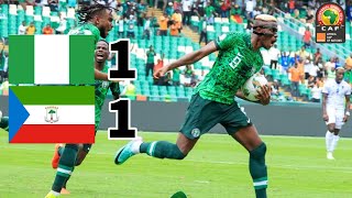 Nigeria Vs Equatorial Guinea 1  1 Highlights AFCON [upl. by Ylloh575]