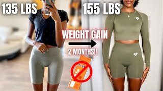 HOW TO GAIN WEIGHT FAST FOR SKINNY WOMEN FAST METABOLISM NO APETAMIN  My Weight Gain Journey [upl. by Naivart19]