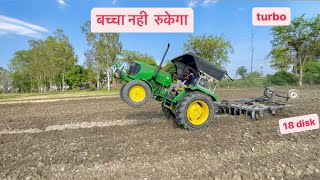 jhondeer 5039 turbo power power farmer mahindra turbo jhondeer [upl. by Aiuqes]