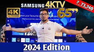 Best 4k tv 2024  Samsung 65 inch 4k tv unboxing Best 65 inch tv 2024best 65 inch 4k tv india 2024 [upl. by Eeliab]