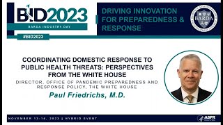 Coordinating Domestic Response to Public Health Threats Perspectives from the White House [upl. by Ecyor]