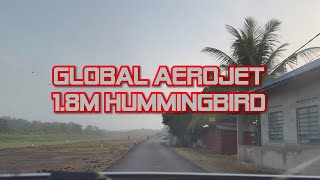 Global Aerojet Hummingbird 18m  Maiden [upl. by Enelaehs]