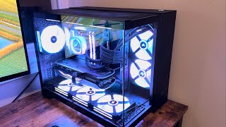 Corsair 2500X mATX Case  iCue Link QX120 Fans  iCue Link H100i LCD AIO Build  PC Build Vlog 7 [upl. by Yaeger]