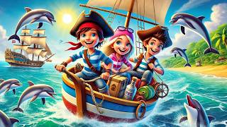 The Lost Treasure of Pirate Island  Adventure Story for Kids  Pixica amp Kids Learning [upl. by Cahan]