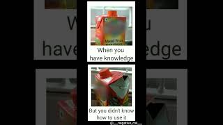 When you have knowledge but you dont know how to use it meme [upl. by Glynis]