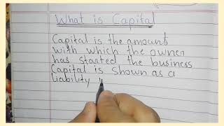 WHAT IS CAPITAL MEANING IN ENGLISHBOOK KEEPING AND ACCOUNTANCY capitalmeaning SHAHKAARLIBRARY [upl. by Trab]